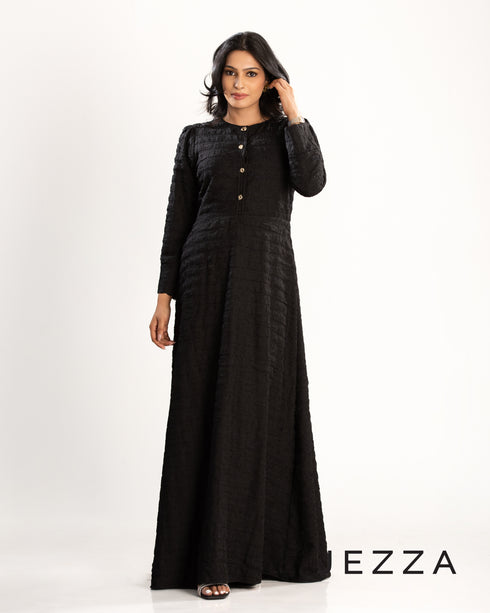 Double-Layered Crush Polyester Dress 63211